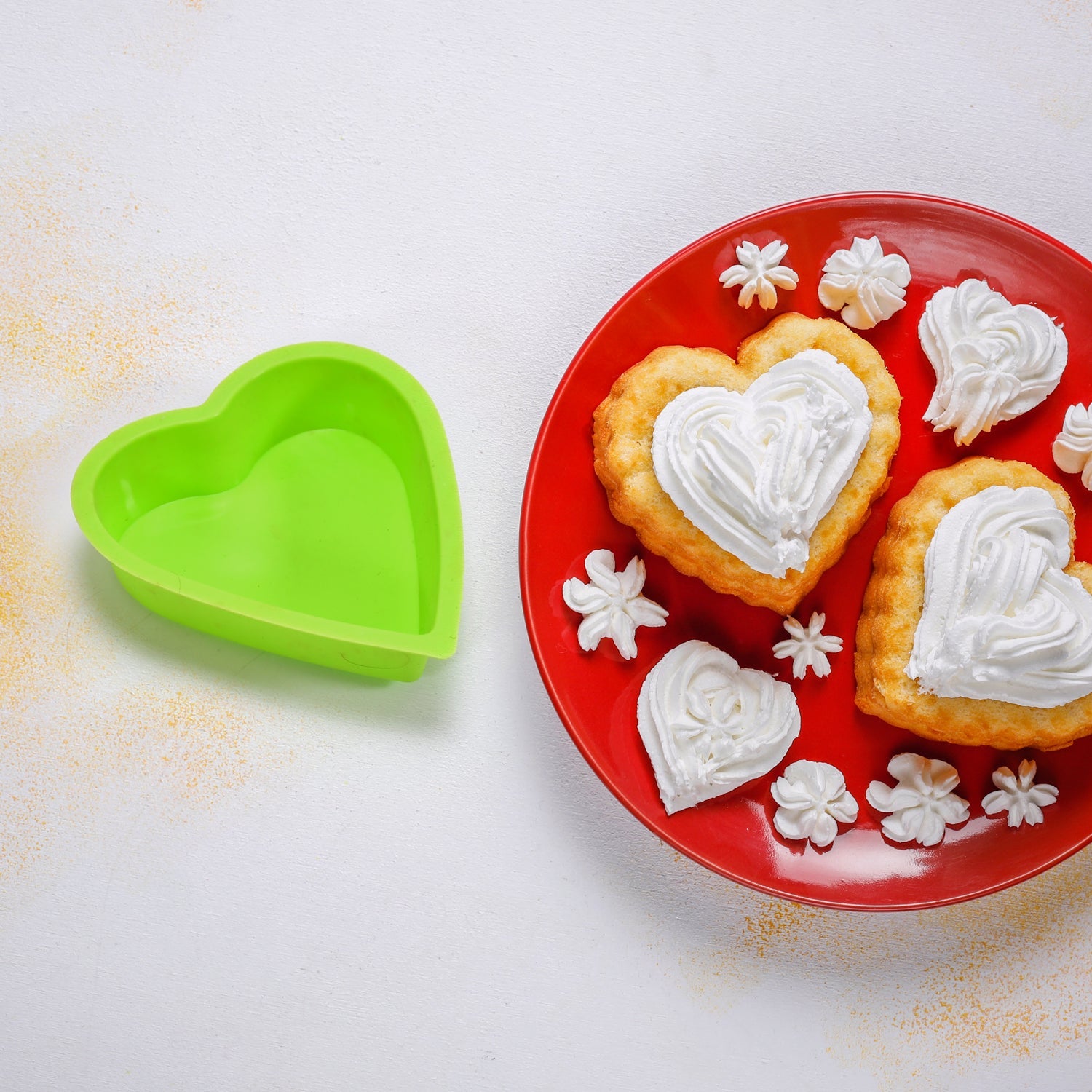 2723 Heart-shaped Mold Silicone Mold Cake Mold Cake Tools Baking Tools Bakeware Cake Tool (pack of 6) DeoDap 2723 Heart-shaped Mold Silicone Mold Cake Mold Cake Tools Baking Tools Bakeware Cake Tool (pack of 6) DeoDap